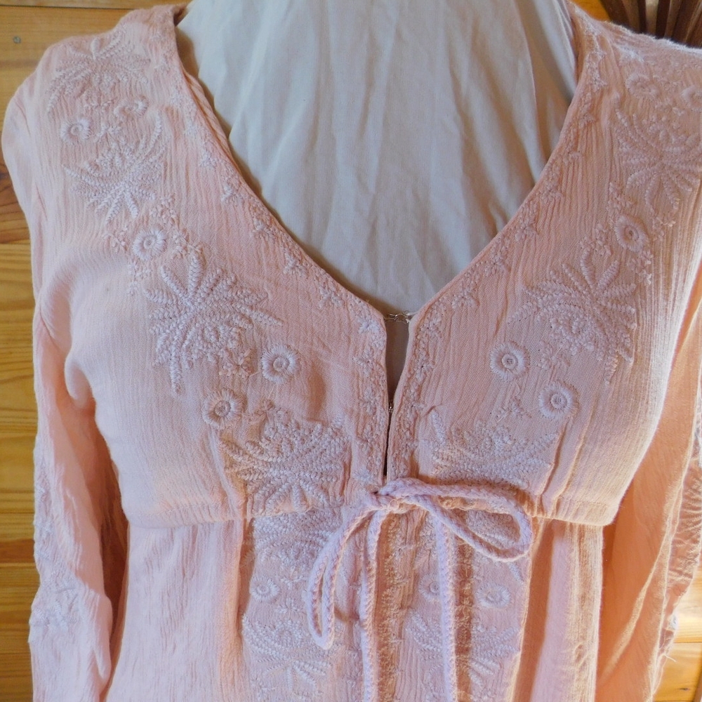 Pink Embroidered Blouse